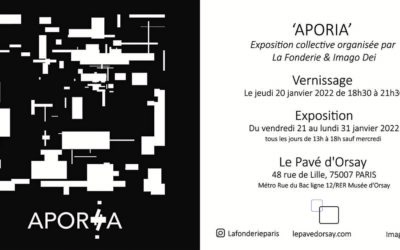 Au Pavé d’Orsay : exposition Aporia et soirée dédicace